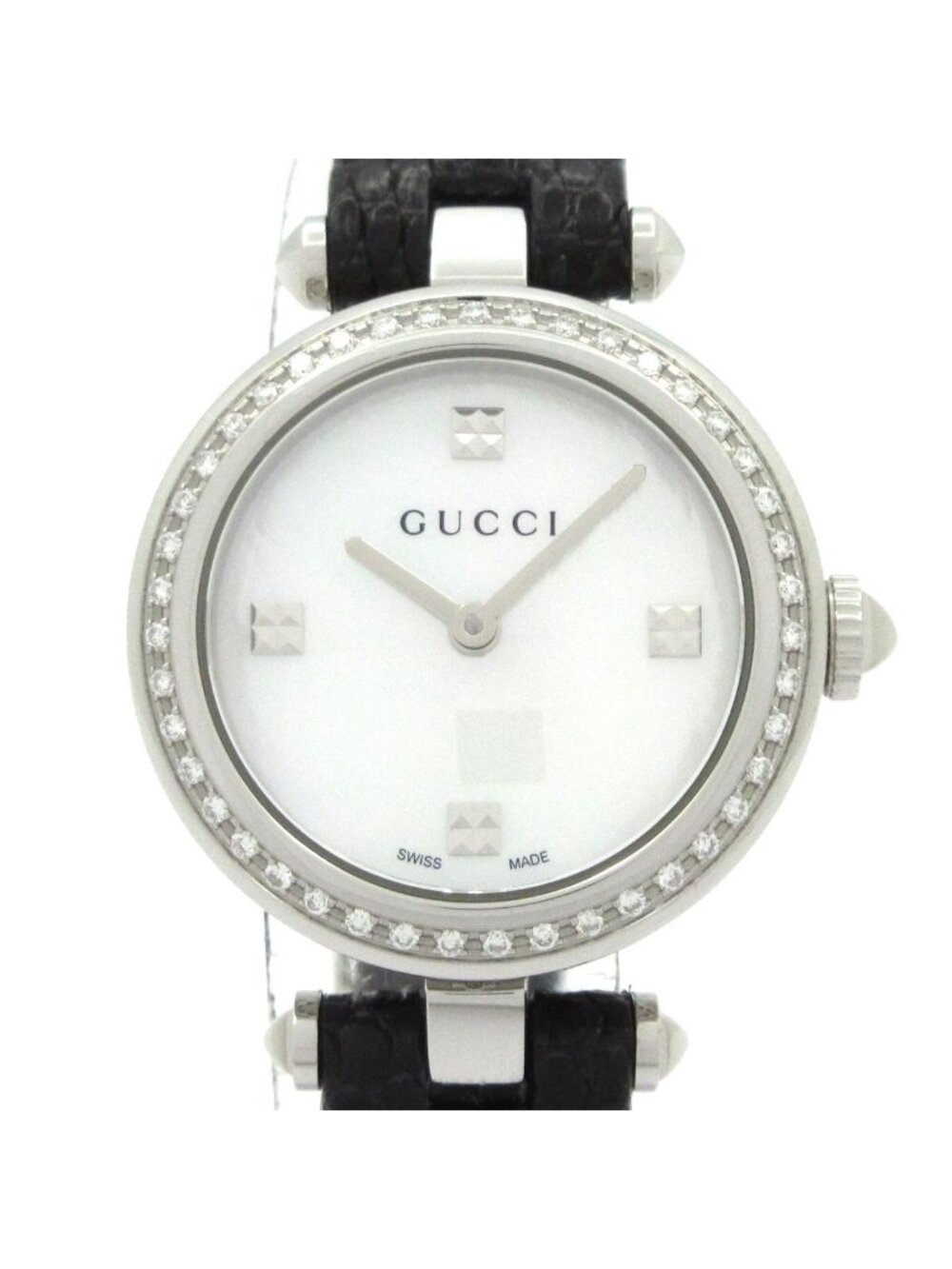Gucci Watch Diamantissima 141.5 Shelldial Diamond Bezel Shellwhite